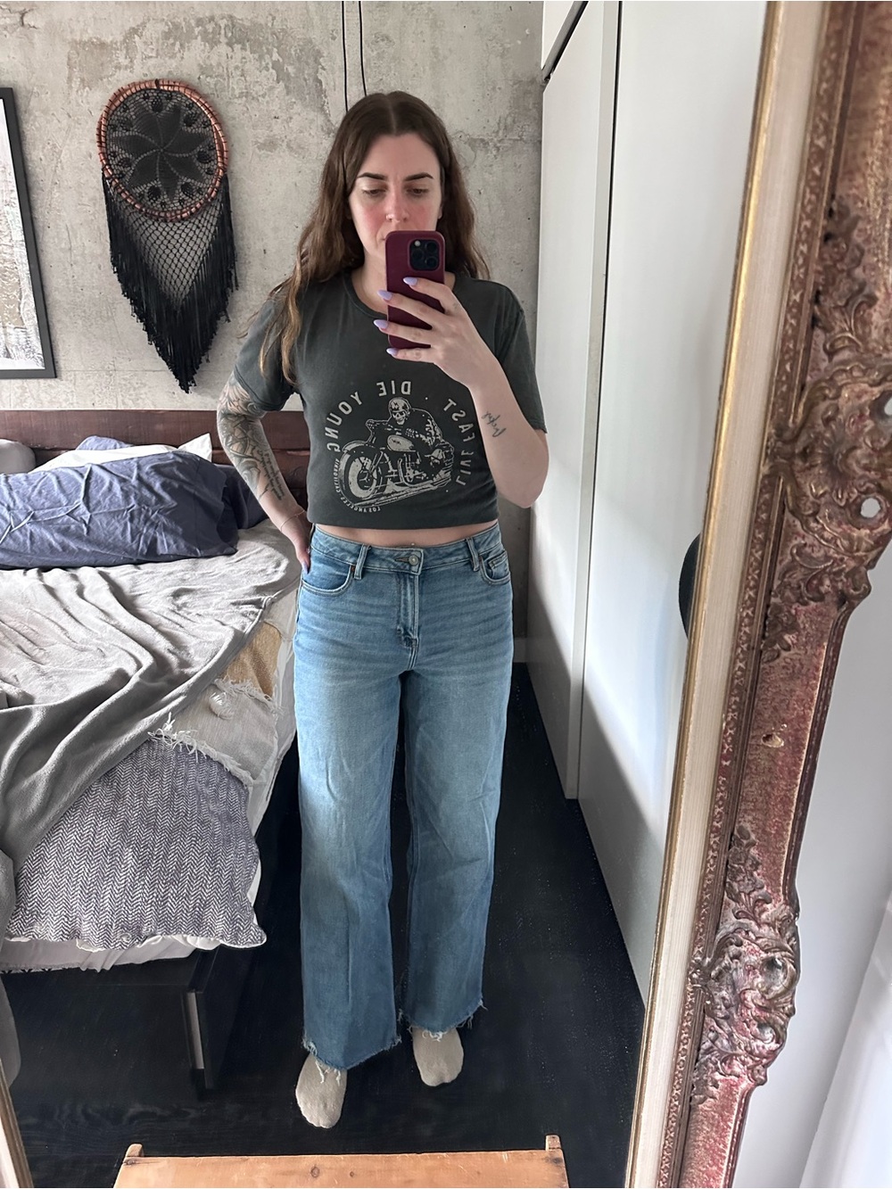 Hidden “Logan” High-Rise Wide Leg Dad Jeans